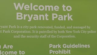 Bryant Park is setting up it's Winter Village