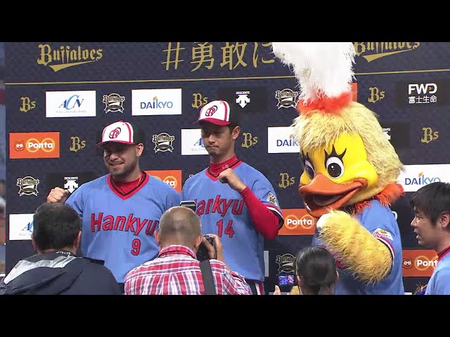 バファローズ・吉田一投手・ロメロ選手ヒーローインタビュー 2018/5/2 Bs-L