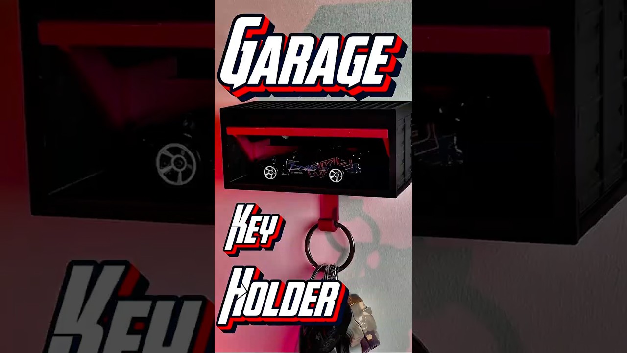 Garage key holder #3dprinting #3d  This thing was designed by josteb.