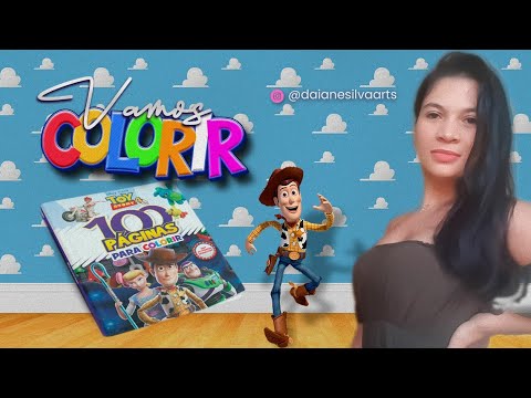 Vamos colorir juntos? / Livro Toy Story 4 , 100 páginas para colorir 🎨