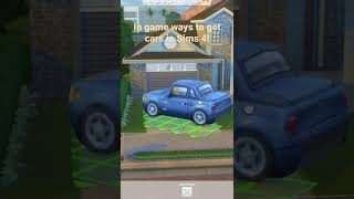 Get cars in Sims 4!! NoCC #shorts