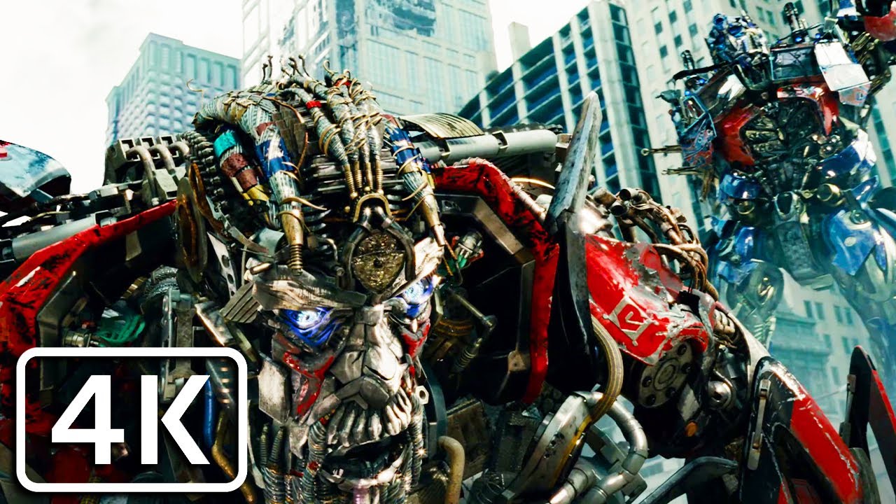 Transformers 3 - Optimus Prime kills Megatron and Sentinel Prime [4K]