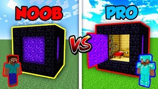 Minecraft NOOB vs. PRO: SECRET PORTAL CUBE in Minecraft!