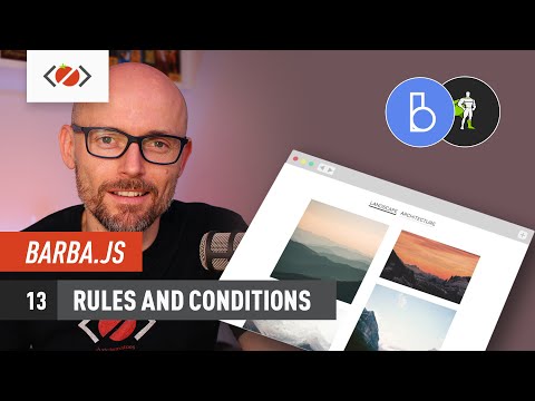 Barba js with GSAP 13 Rules and Conditions