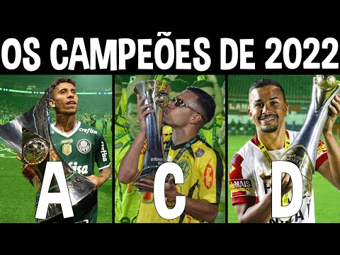 O CAMPEÃO de CADA DIVISÃO DO BRASILEIRÃO EM 2022