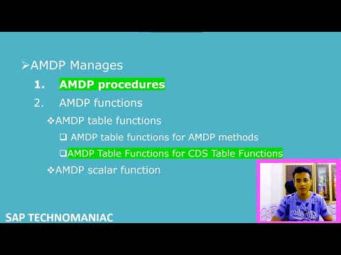 AMDP Scalar and AMDP Tabular Function Part 6