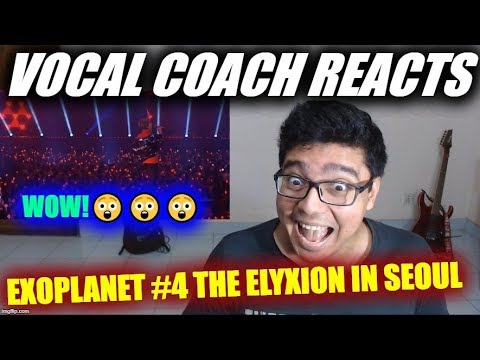Vocal Coach Reacts to EXOPLANET #4 The ElyXion in Seoul Diamond+Coming Over+Run This+Drop That+Power