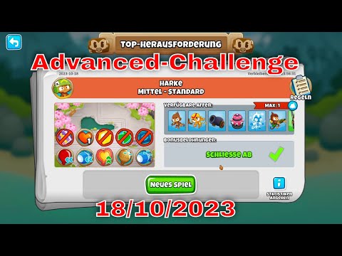 BTD 6 Top Herausforderung 18.10.2023 | bloonstd6 - Advanced Challenge  - A Lot Of Ceramics
