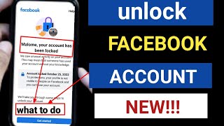how to unlock facebook account 2023/how to recover disabled Facebook account.