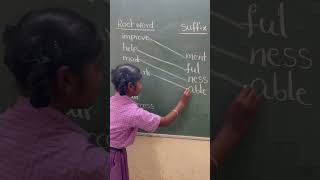 Root word , suffix and new word