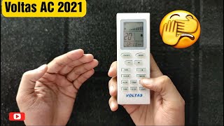 Voltas AC Remote Functions Explained | Window and Split AC Remote Settings🔥🔥