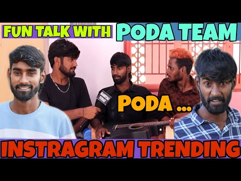FUN TALK WITH 😂 PODA TEAM - INSTRAGRAM CELEBRITY | FUNNY INTERVIEW | VJ SAMEER | HASHTAG TODAY