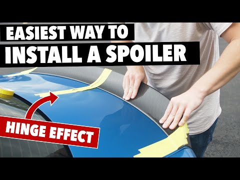 Easiest Way to Install a Spoiler with Tape Hinge  | 2 Series BMW | ECS Tuning