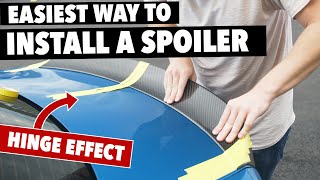 Easiest Way to Install a Spoiler with Tape Hinge  | 2 Series BMW | ECS Tuning