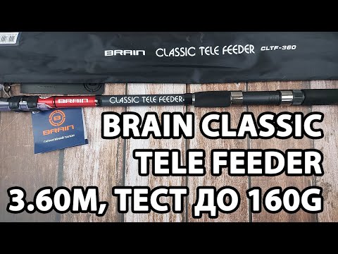  Телескопічний фідер Brain Classic Tele Feeder 3.60m, тест до 160g (+ чохол, пластиковий захист на кільця, три вершинки)