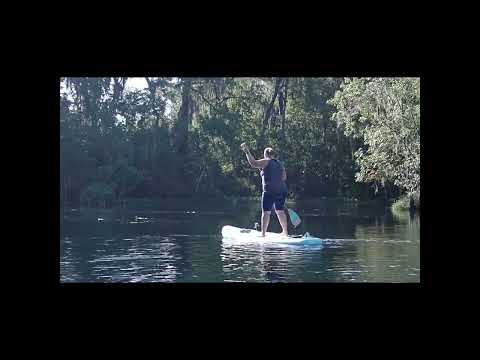 Relaxing morning paddling at Silver Sprigs with Hope and Tessa