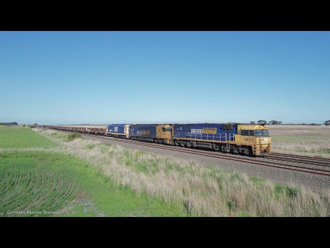 5MP2 Pacific National Steel Train With NR11 + AN4 + 8117 (22/9/2022) - PoathTV Australian Railways