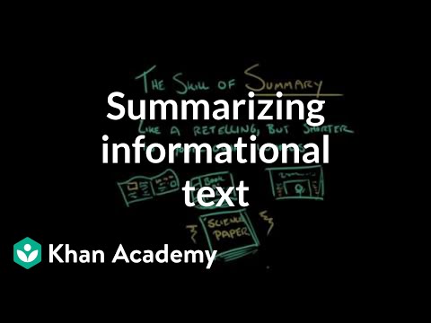 image-What is summarize information?