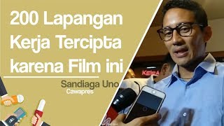 Nonton Hanum & Rangga Bersama Sang Istri, Sandiaga: 200 Lapangan Pekerjaan Tercipta karena Film Ini
