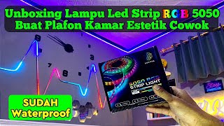 Download lagu Unboxing 5050 Type RGB LED Strip Lights for Aesthetic Boys' Bedroom Ceilings mp3