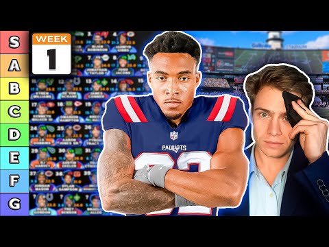 Top 40 Running Back Rankings & Tiers - Week 1 Fantasy Football