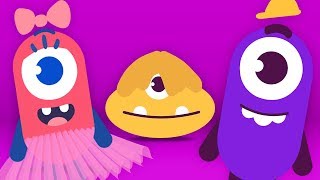 Learn Colors for Kids With Color Monsters | Pink Color Song | New Funny Cartoons for Children