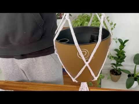 Suporte de planta para vaso em macramê 85 cm - Plantiê