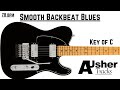 Smooth Backbeat Blues Guitar Backing Track Jam in C