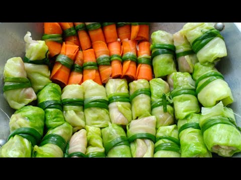 Canh bắp cải cuốn thịt