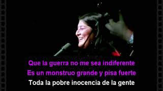 Solo le pido a Dios - Mercedes Sosa y Leon Gieco (Letra)