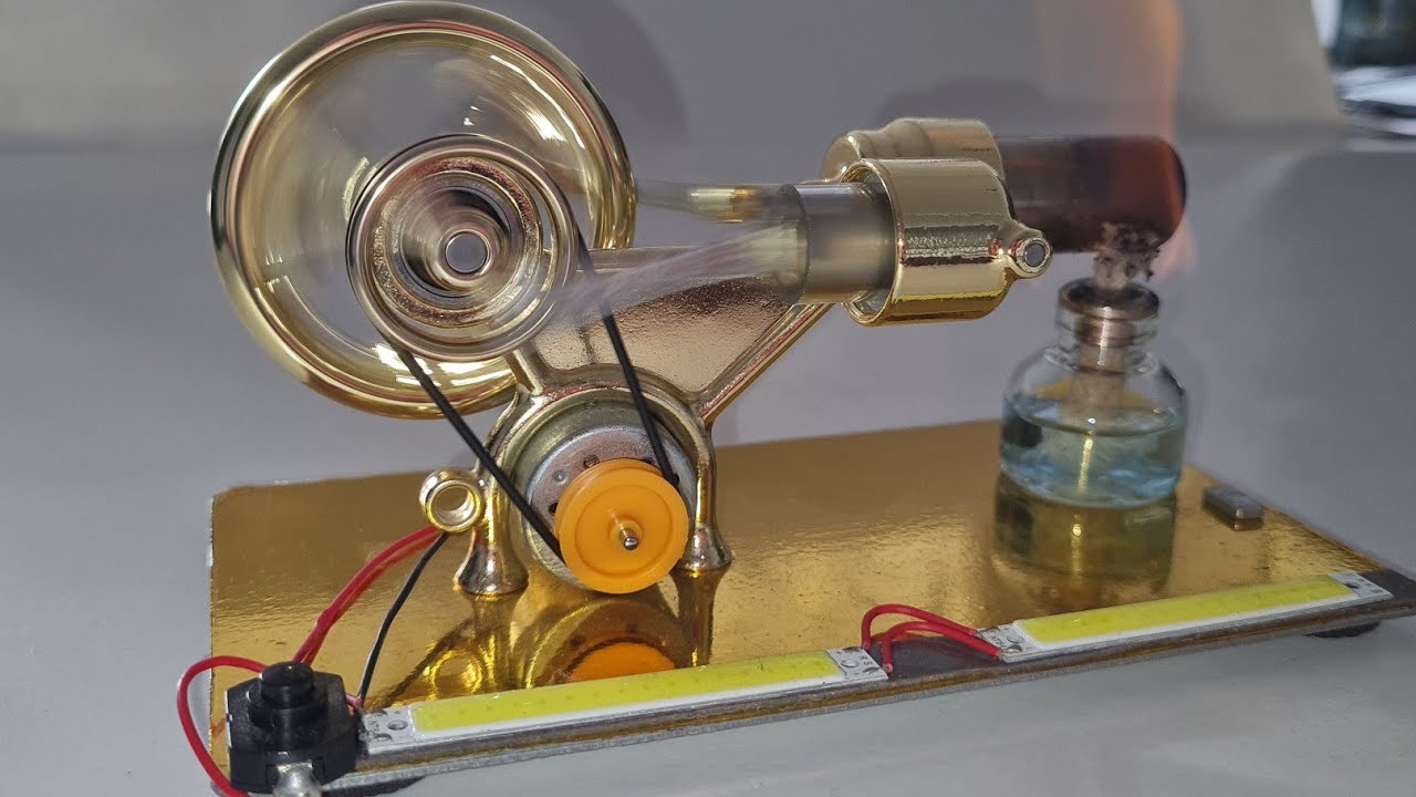desk toy stirling engine or steam engine diy projects stirling engine generator