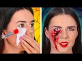 HOW TO SNEAK INTO A HALLOWEEN || SFX Makeup Tutorials and Scary Halloween Costumes by 123GO! SCHOOL