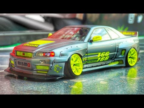 MEGA RC DRIFT CAR RACE MODELS IN DETAIL AND MOTION! SCALE 1:10 DRIFT CARS