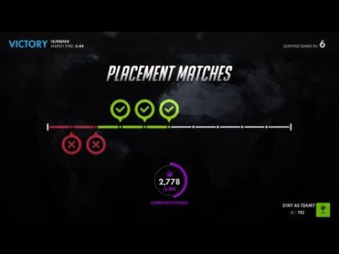 Overwatch - One sided Competitive match