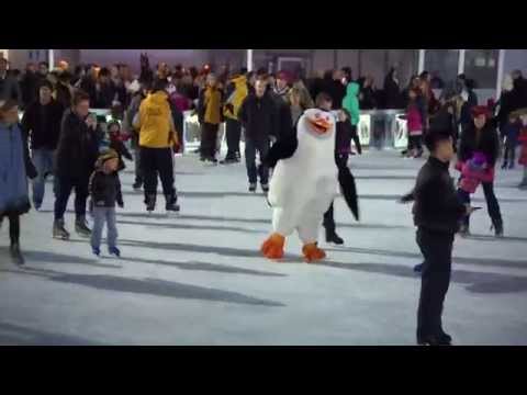 Penguins of Madagascar: Movie Premiere Ice Skating | ScreenSlam