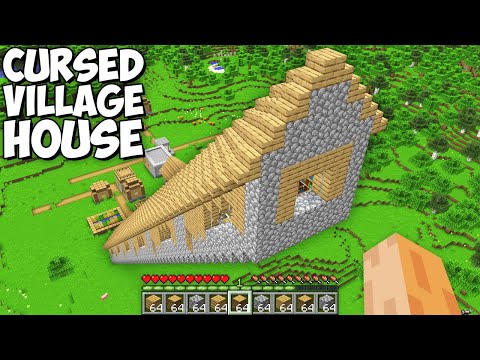 This is CURSED TALLEST Villager House in My Minecraft World !!! Secret Village Base Challenge !!!
