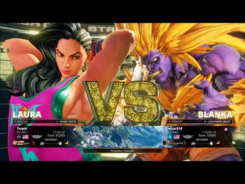 Street Fighter 5 AE Casual/ Ranked Match: Laura vs Blanka