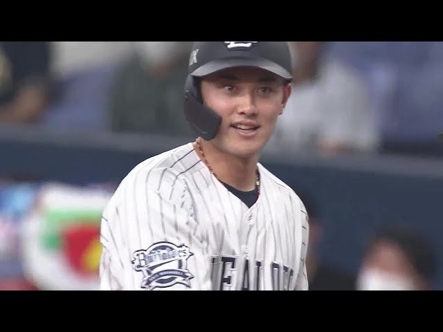 【6回裏】猛打賞!! バファローズ・ルーキー野口智哉 3安打目はタイムリーヒットを放つ!! 2022年5月15日 オリックス・バファローズ 対 千葉ロッテマリーンズ