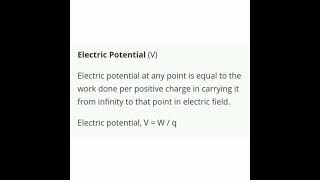 Define Electrostatic potential - Class 12 Physics