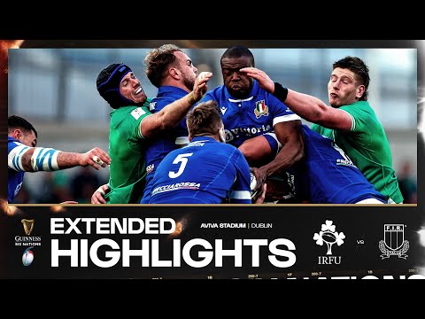 IRISH DOMINATION 🔥 | EXTENDED HIGHLIGHTS | IRELAND V ITALY | 2024 GUINNESS MEN'S SIX NATIONS RUGBY