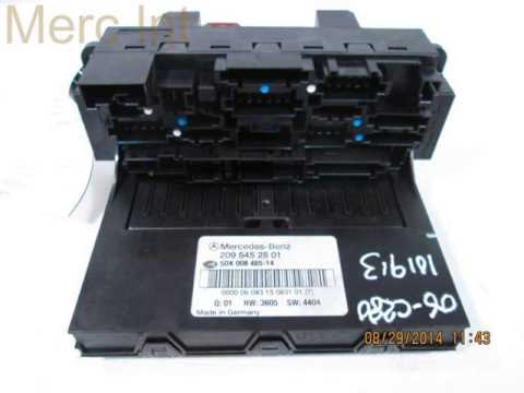 2006 Mercedes C280 SAM RELAY FUSE BOX OEM 2095452801 - mbiparts.com Used OEM Mercedes Parts -... OEM