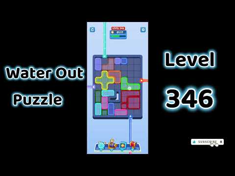 Water Out Puzzle Level 346 Walkthrough 💧 | Step-by-Step Solution | SolutionGuruji