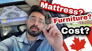 Buying FURNITURE for an UNFURNISHED HOUSE | Mattress, Chair, Desk for STUDENTS in Canada?