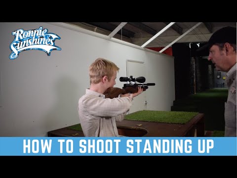 How to shoot an Air Rifle whilst standing up with Roger Lait | Ronnie Sunshines
