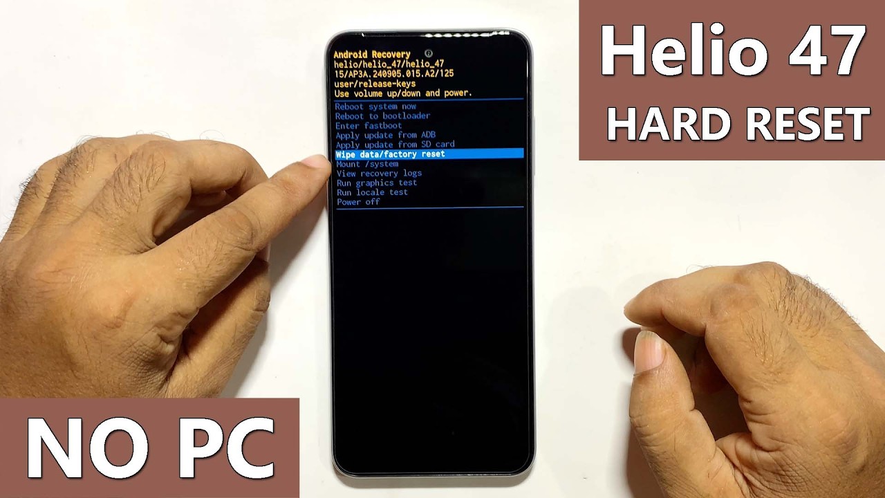 Helio 47 Hard Reset | Helio 47 Fix Forgot Lock screen Password | Helio 47 Factory Reset