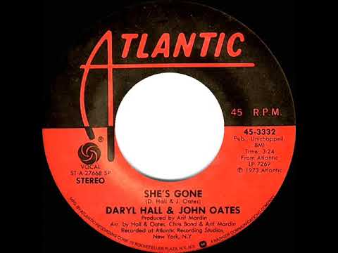 1976 HITS ARCHIVE: She’s Gone - Daryl Hall & John Oates (stereo 45)