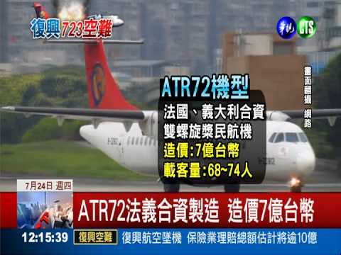 ATR72機型摔3次 復興列汰換名單