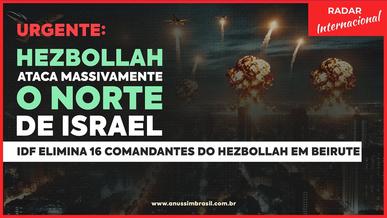 Urgente: Hezbollah Ataca Israel Neste Momento | Operação da IDF Eliminou 400 Alvos No Líbano