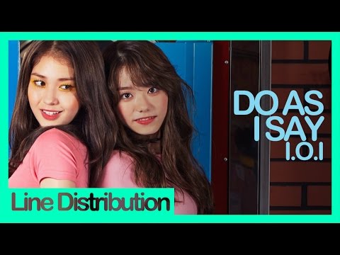 [Line Distribution] I.O.I - Do As I Say (More More)