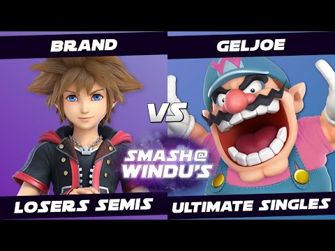Brand (Sora, Richter) vs GelJoe (Wario) - Smash @ Windu's 121 - Losers Semis SSBU